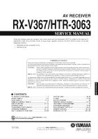 Yamaha HTR-3063 - Service Manual 
